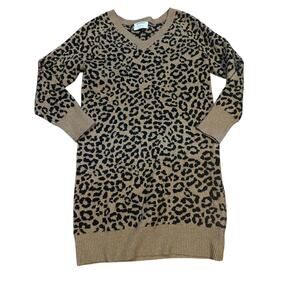 Old Navy Leopard Sweater dress